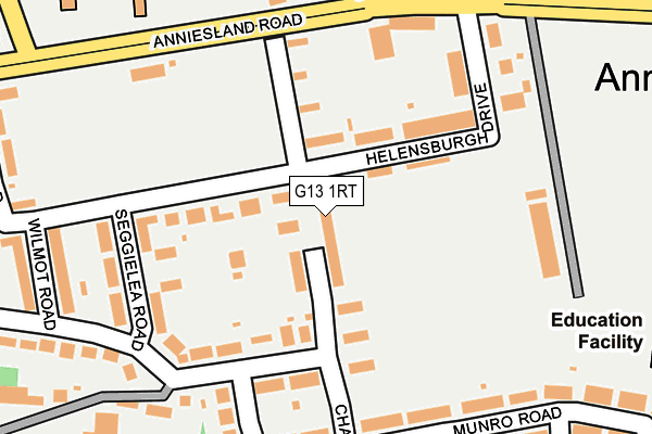 G13 1RT map - OS OpenMap – Local (Ordnance Survey) G13 1RT map - OS OpenMap – Local (Ordnance Survey)