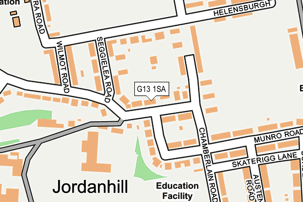 G13 1SA map - OS OpenMap – Local (Ordnance Survey) G13 1SA map - OS OpenMap – Local (Ordnance Survey)