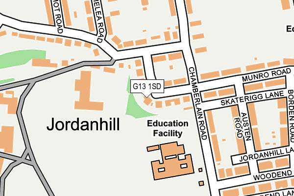 G13 1SD map - OS OpenMap – Local (Ordnance Survey) G13 1SD map - OS OpenMap – Local (Ordnance Survey)