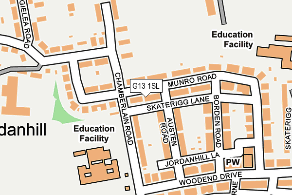 G13 1SL map - OS OpenMap – Local (Ordnance Survey) G13 1SL map - OS OpenMap – Local (Ordnance Survey)