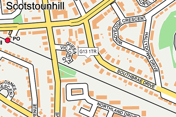 G13 1TR map - OS OpenMap – Local (Ordnance Survey) G13 1TR map - OS OpenMap – Local (Ordnance Survey)