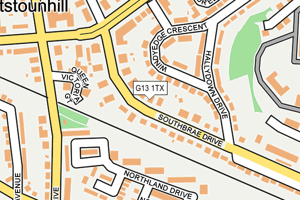 G13 1TX map - OS OpenMap – Local (Ordnance Survey) G13 1TX map - OS OpenMap – Local (Ordnance Survey)