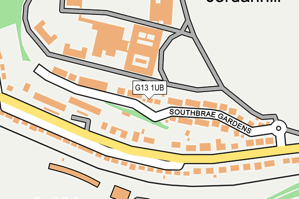 G13 1UB map - OS OpenMap – Local (Ordnance Survey) G13 1UB map - OS OpenMap – Local (Ordnance Survey)