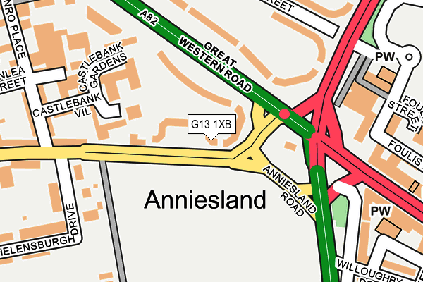 G13 1XB map - OS OpenMap – Local (Ordnance Survey) G13 1XB map - OS OpenMap – Local (Ordnance Survey)