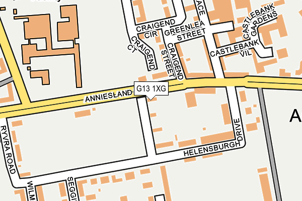 G13 1XG map - OS OpenMap – Local (Ordnance Survey) G13 1XG map - OS OpenMap – Local (Ordnance Survey)