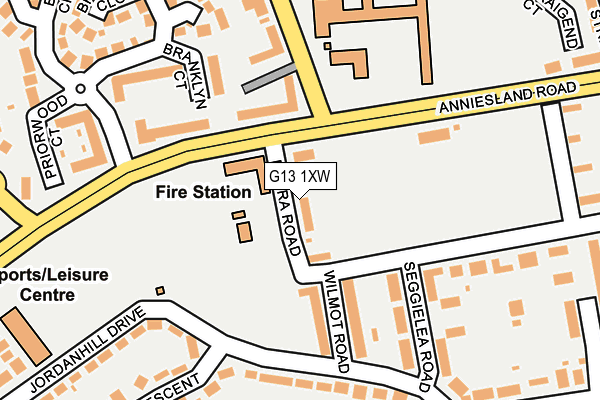 G13 1XW map - OS OpenMap – Local (Ordnance Survey) G13 1XW map - OS OpenMap – Local (Ordnance Survey)