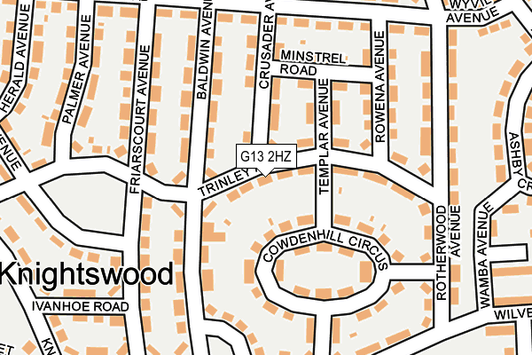 G13 2HZ map - OS OpenMap – Local (Ordnance Survey) G13 2HZ map - OS OpenMap – Local (Ordnance Survey)