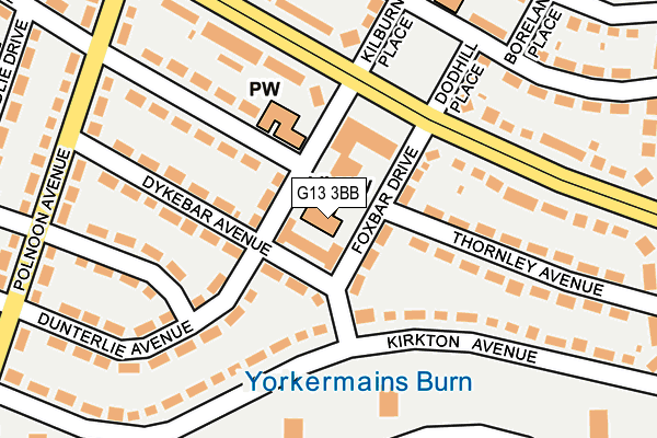 G13 3BB map - OS OpenMap – Local (Ordnance Survey) G13 3BB map - OS OpenMap – Local (Ordnance Survey)