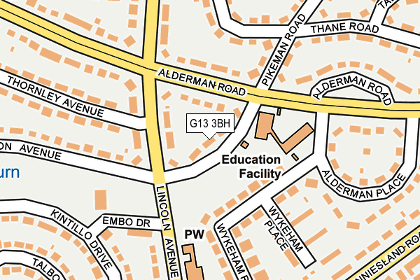 G13 3BH map - OS OpenMap – Local (Ordnance Survey) G13 3BH map - OS OpenMap – Local (Ordnance Survey)