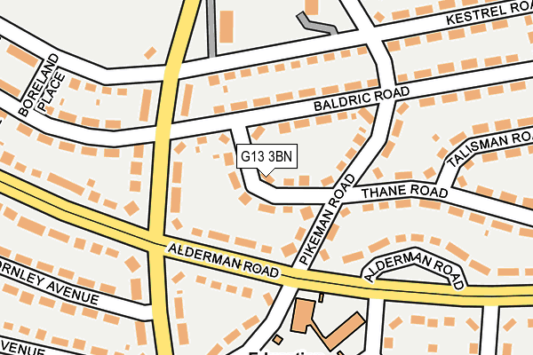 G13 3BN map - OS OpenMap – Local (Ordnance Survey) G13 3BN map - OS OpenMap – Local (Ordnance Survey)