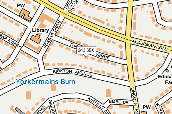 G13 3BX map - OS OpenMap – Local (Ordnance Survey) G13 3BX map - OS OpenMap – Local (Ordnance Survey)