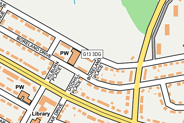 G13 3DG map - OS OpenMap – Local (Ordnance Survey) G13 3DG map - OS OpenMap – Local (Ordnance Survey)