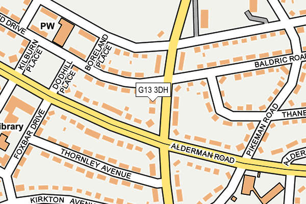 G13 3DH map - OS OpenMap – Local (Ordnance Survey) G13 3DH map - OS OpenMap – Local (Ordnance Survey)
