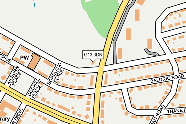 G13 3DN map - OS OpenMap – Local (Ordnance Survey) G13 3DN map - OS OpenMap – Local (Ordnance Survey)