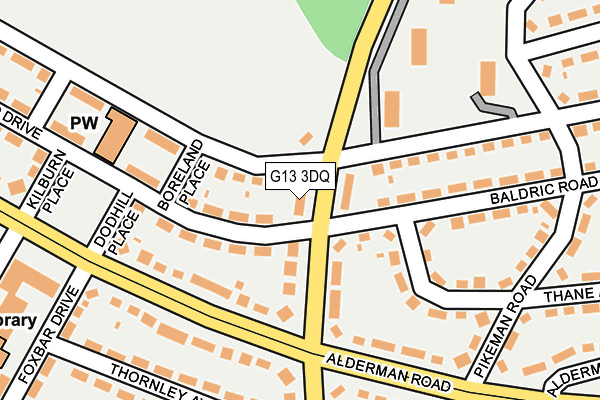 G13 3DQ map - OS OpenMap – Local (Ordnance Survey) G13 3DQ map - OS OpenMap – Local (Ordnance Survey)