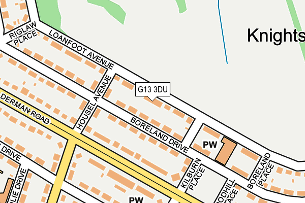 G13 3DU map - OS OpenMap – Local (Ordnance Survey) G13 3DU map - OS OpenMap – Local (Ordnance Survey)