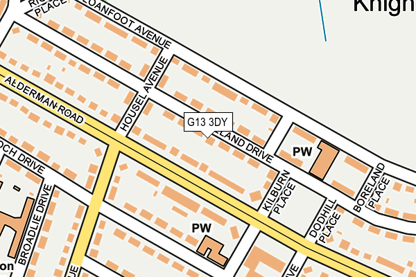 G13 3DY map - OS OpenMap – Local (Ordnance Survey) G13 3DY map - OS OpenMap – Local (Ordnance Survey)
