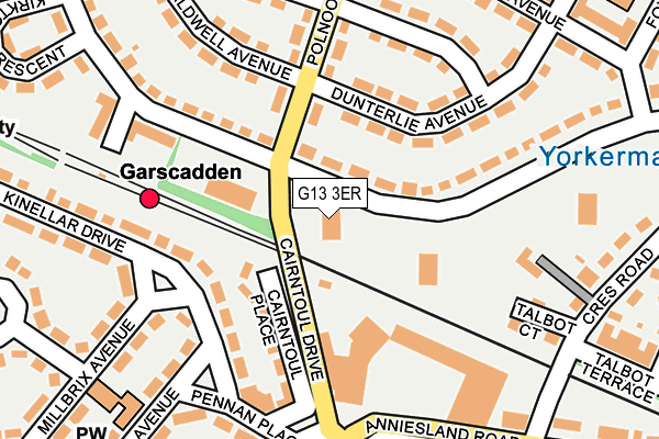 G13 3ER map - OS OpenMap – Local (Ordnance Survey) G13 3ER map - OS OpenMap – Local (Ordnance Survey)
