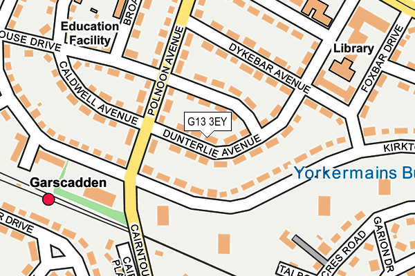 G13 3EY map - OS OpenMap – Local (Ordnance Survey)