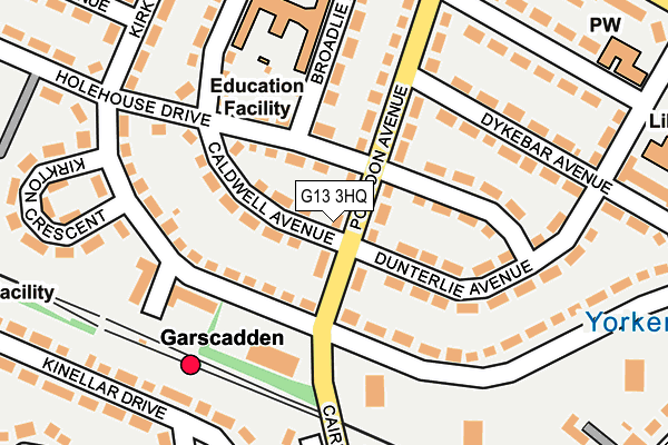 G13 3HQ map - OS OpenMap – Local (Ordnance Survey) G13 3HQ map - OS OpenMap – Local (Ordnance Survey)