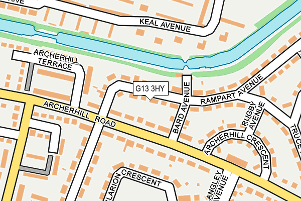 G13 3HY map - OS OpenMap – Local (Ordnance Survey) G13 3HY map - OS OpenMap – Local (Ordnance Survey)
