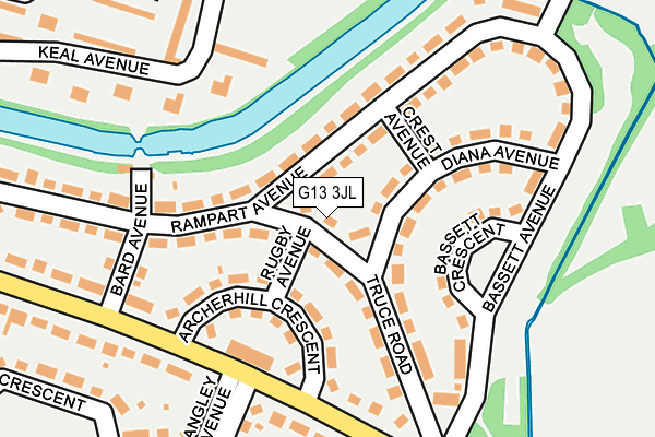 G13 3JL map - OS OpenMap – Local (Ordnance Survey) G13 3JL map - OS OpenMap – Local (Ordnance Survey)