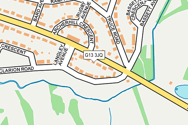 G13 3JQ map - OS OpenMap – Local (Ordnance Survey) G13 3JQ map - OS OpenMap – Local (Ordnance Survey)