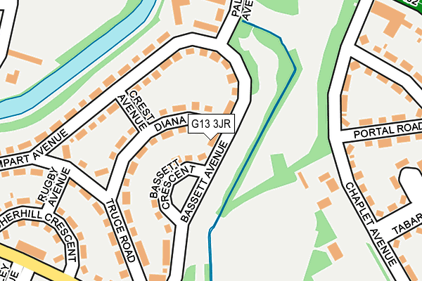G13 3JR map - OS OpenMap – Local (Ordnance Survey) G13 3JR map - OS OpenMap – Local (Ordnance Survey)