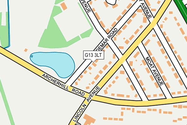G13 3LT map - OS OpenMap – Local (Ordnance Survey) G13 3LT map - OS OpenMap – Local (Ordnance Survey)