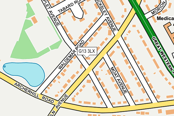G13 3LX map - OS OpenMap – Local (Ordnance Survey) G13 3LX map - OS OpenMap – Local (Ordnance Survey)
