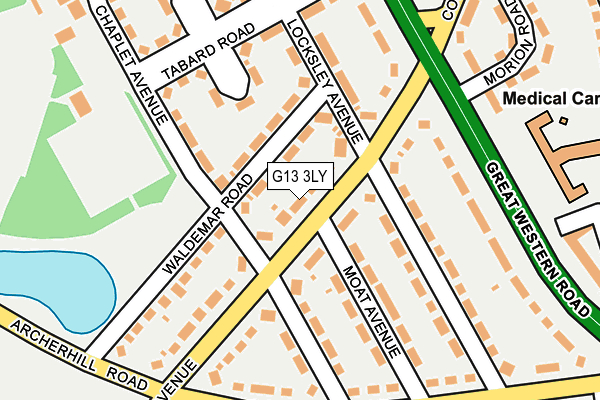 G13 3LY map - OS OpenMap – Local (Ordnance Survey) G13 3LY map - OS OpenMap – Local (Ordnance Survey)