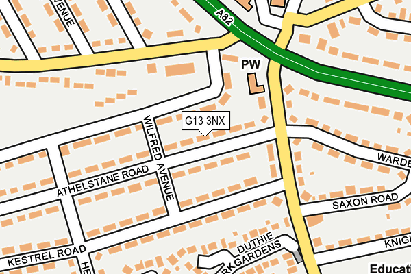 G13 3NX map - OS OpenMap – Local (Ordnance Survey)
