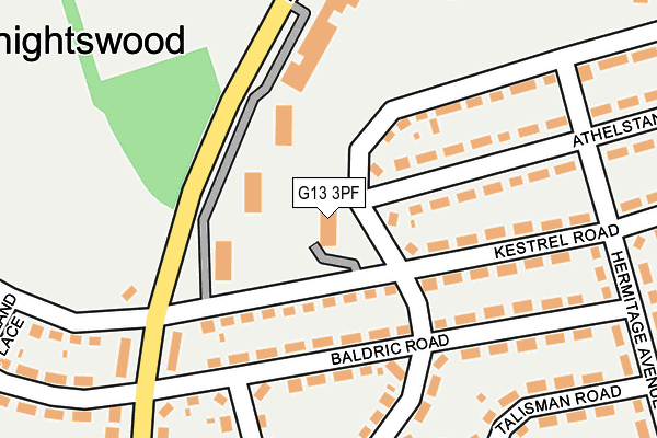G13 3PF map - OS OpenMap – Local (Ordnance Survey) G13 3PF map - OS OpenMap – Local (Ordnance Survey)