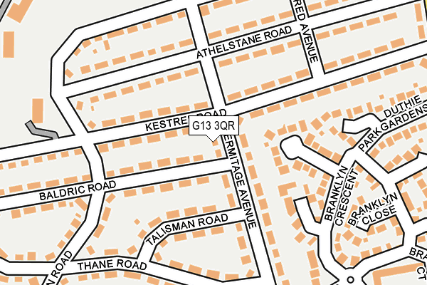 G13 3QR map - OS OpenMap – Local (Ordnance Survey) G13 3QR map - OS OpenMap – Local (Ordnance Survey)