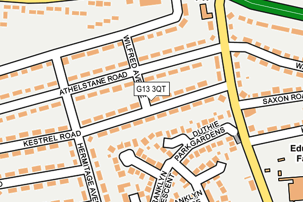 G13 3QT map - OS OpenMap – Local (Ordnance Survey) G13 3QT map - OS OpenMap – Local (Ordnance Survey)