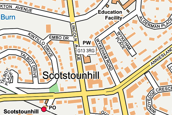 G13 3RG map - OS OpenMap – Local (Ordnance Survey) G13 3RG map - OS OpenMap – Local (Ordnance Survey)
