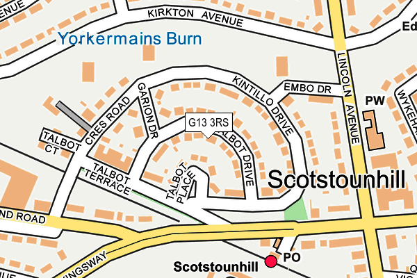 G13 3RS map - OS OpenMap – Local (Ordnance Survey) G13 3RS map - OS OpenMap – Local (Ordnance Survey)