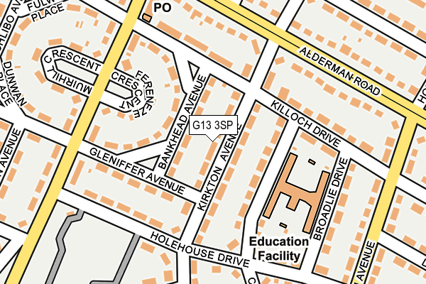 G13 3SP map - OS OpenMap – Local (Ordnance Survey) G13 3SP map - OS OpenMap – Local (Ordnance Survey)