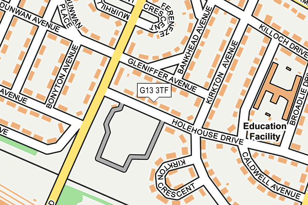G13 3TF map - OS OpenMap – Local (Ordnance Survey) G13 3TF map - OS OpenMap – Local (Ordnance Survey)