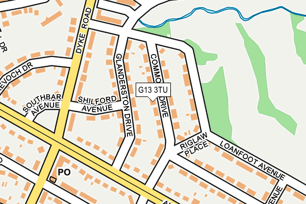 G13 3TU map - OS OpenMap – Local (Ordnance Survey) G13 3TU map - OS OpenMap – Local (Ordnance Survey)