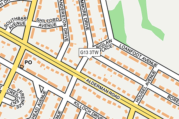 G13 3TW map - OS OpenMap – Local (Ordnance Survey) G13 3TW map - OS OpenMap – Local (Ordnance Survey)