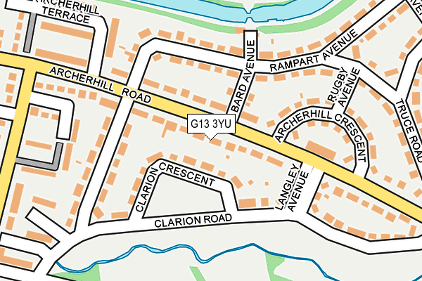G13 3YU map - OS OpenMap – Local (Ordnance Survey) G13 3YU map - OS OpenMap – Local (Ordnance Survey)