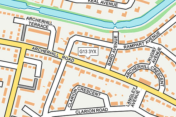 G13 3YX map - OS OpenMap – Local (Ordnance Survey) G13 3YX map - OS OpenMap – Local (Ordnance Survey)