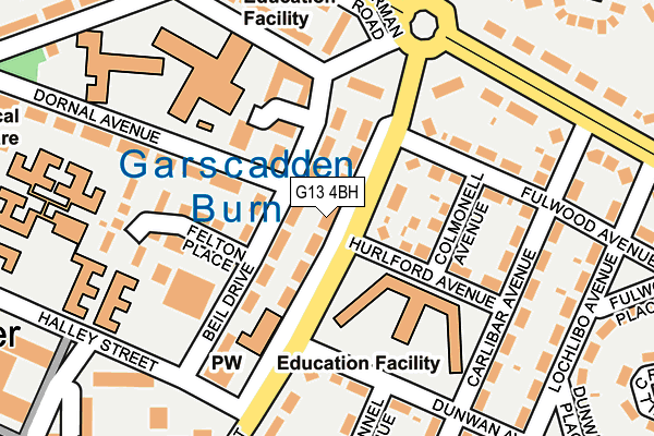 G13 4BH map - OS OpenMap – Local (Ordnance Survey) G13 4BH map - OS OpenMap – Local (Ordnance Survey)