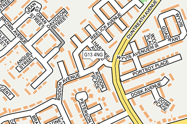 G13 4NG map - OS OpenMap – Local (Ordnance Survey) G13 4NG map - OS OpenMap – Local (Ordnance Survey)