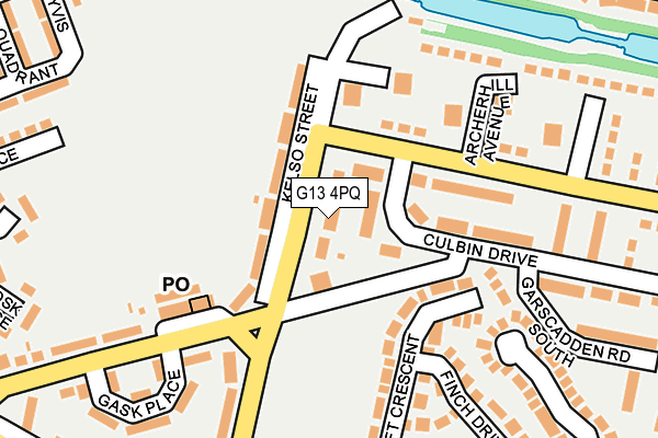 G13 4PQ map - OS OpenMap – Local (Ordnance Survey) G13 4PQ map - OS OpenMap – Local (Ordnance Survey)