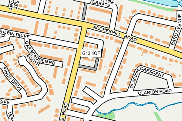 G13 4QF map - OS OpenMap – Local (Ordnance Survey) G13 4QF map - OS OpenMap – Local (Ordnance Survey)