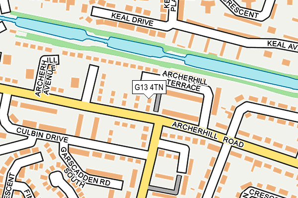 G13 4TN map - OS OpenMap – Local (Ordnance Survey) G13 4TN map - OS OpenMap – Local (Ordnance Survey)