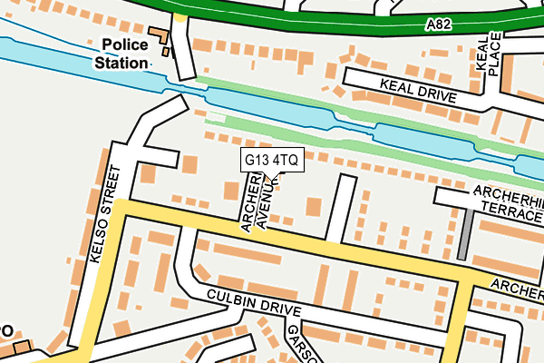 G13 4TQ map - OS OpenMap – Local (Ordnance Survey) G13 4TQ map - OS OpenMap – Local (Ordnance Survey)
