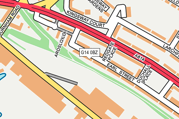 G14 0BZ map - OS OpenMap – Local (Ordnance Survey) G14 0BZ map - OS OpenMap – Local (Ordnance Survey)